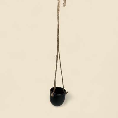 BLACK HANGING POT 2.75 BLACK HANGING POT 2.75"