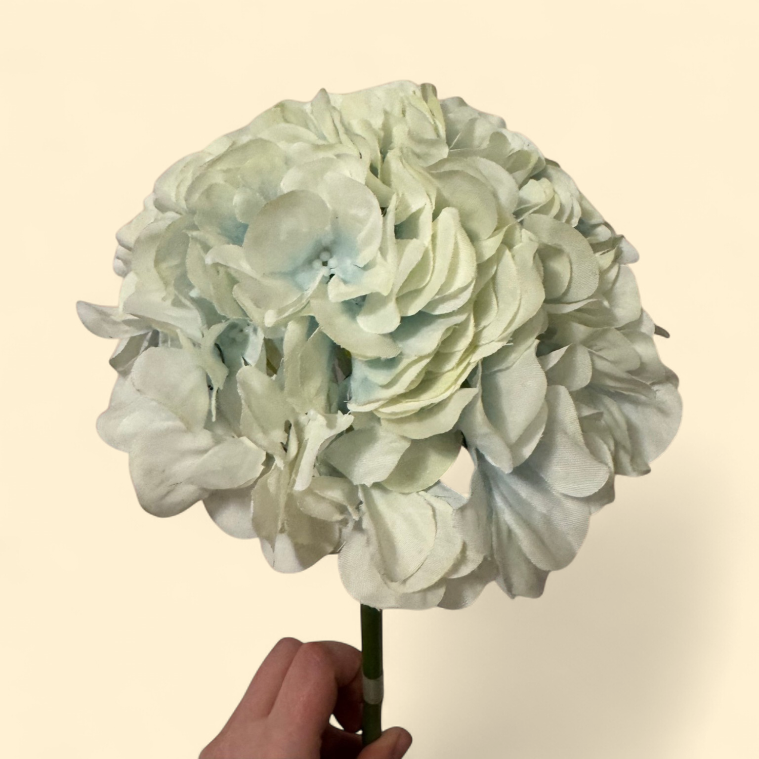FAUX LARGE HYDRANGEA STEM - BABY BLUE