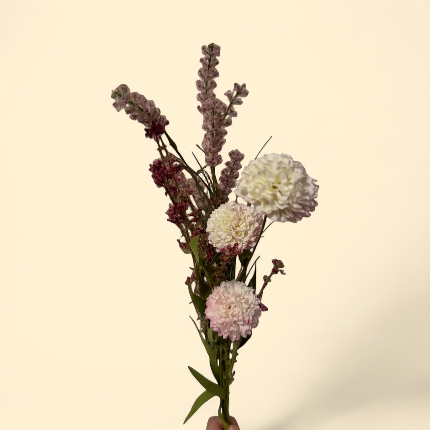 FAUX MEADOW WILDFLOWER SPRAY – PINK