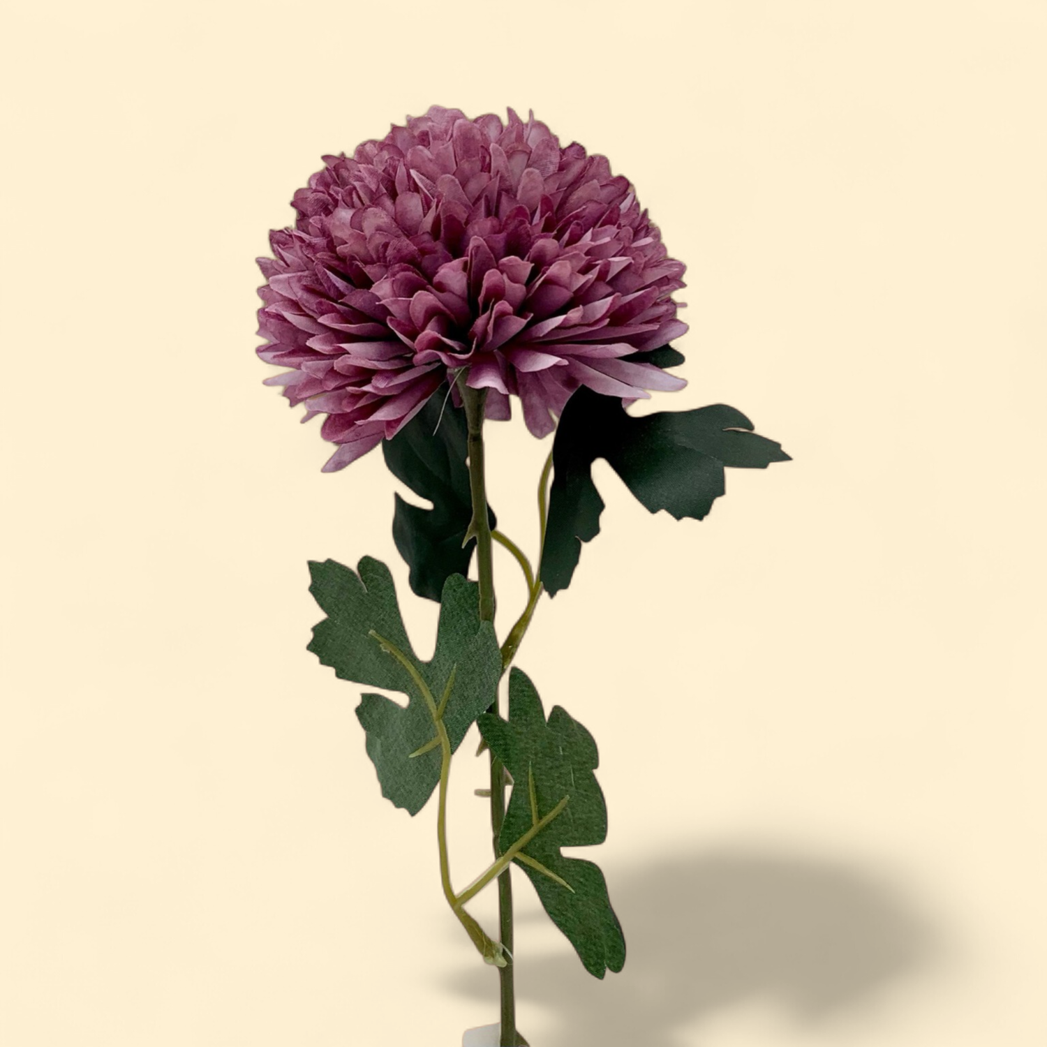 FAUX BALL CHRYSANTHEMUM STEM – PURPLE