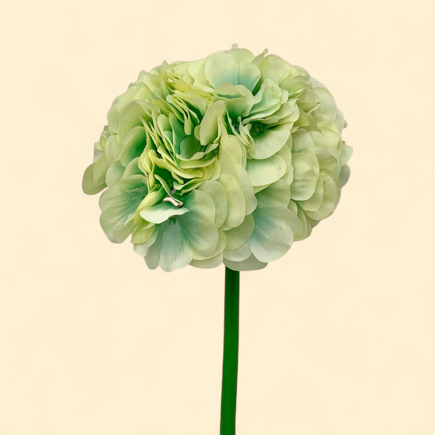 FAUX LARGE HYDRANGEA STEM - GREEN/BLUE