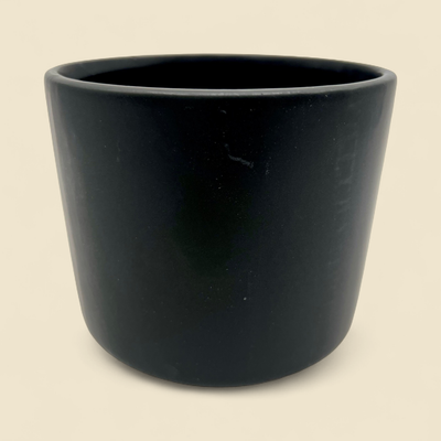 BLACK DOLOMITE POT 4.75 BLACK DOLOMITE POT 4.75"