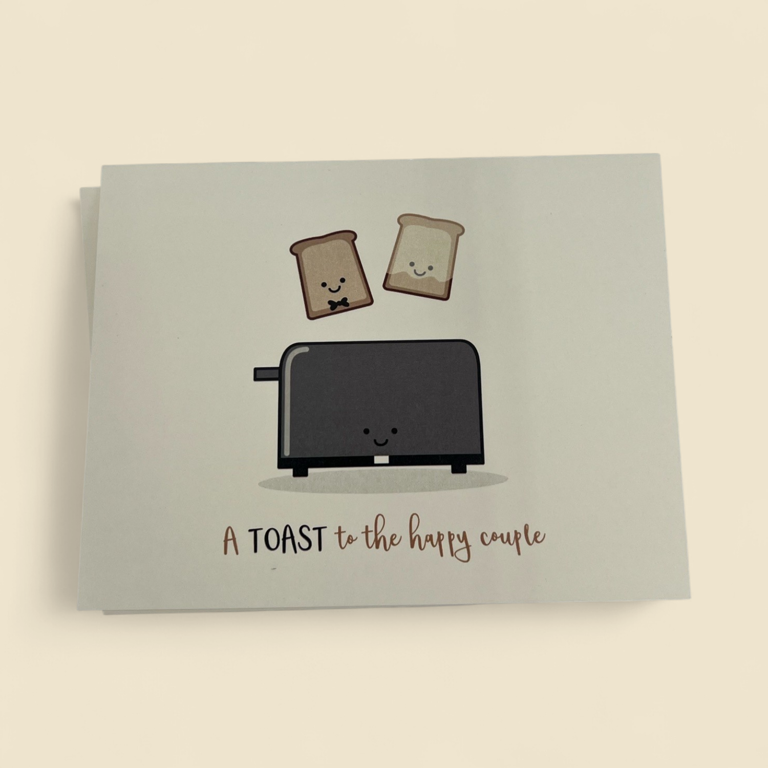 A TOAST TO THE HAPPY COUPLE GREETING CARD