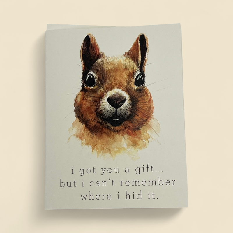 HIDDEN GIFT GREETING CARD