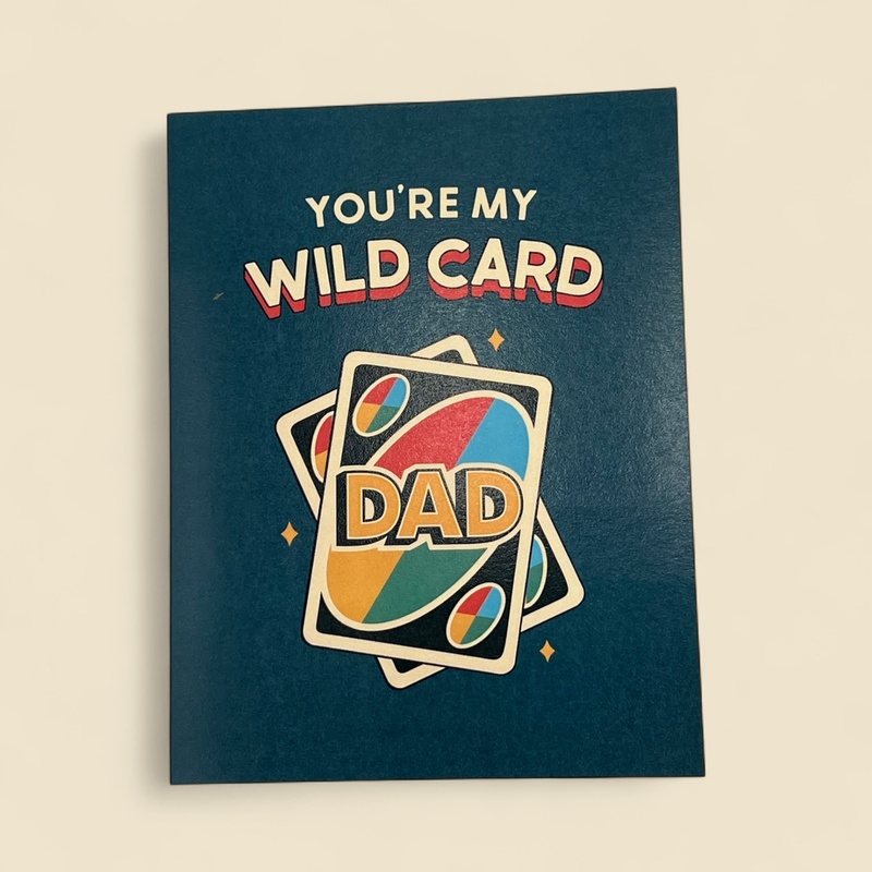 WILD CARD FATHER'S DAY GREETING CARD