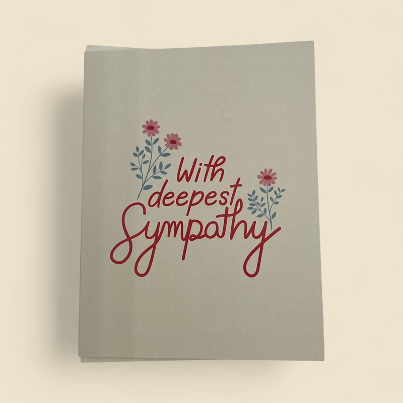 WITH DEEPEST SYMPATHY GREETING CARD