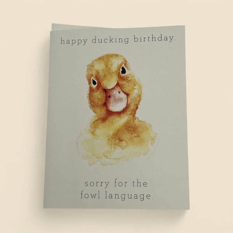 FOWL LAUNGUAGE GREETING CARD