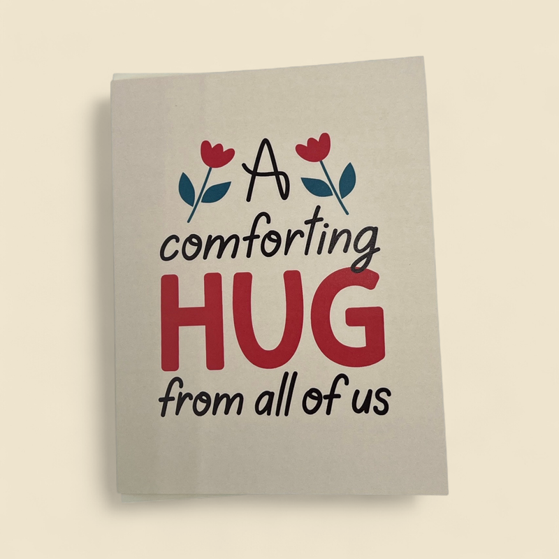COMFORTING HUG CREAM GREETING CARD