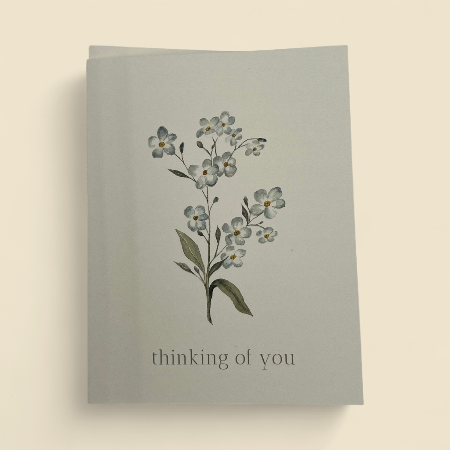 THINKING OF YOU FORGET ME NOT GREETING CARD