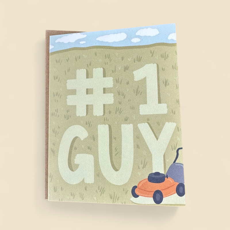 "#1 GUY" GREETING CARD