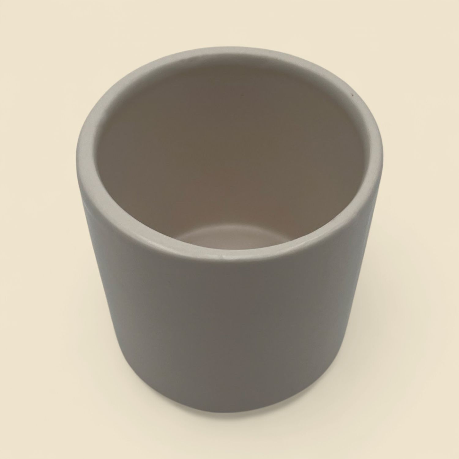 MATTE WHITE CYLNDER 3"