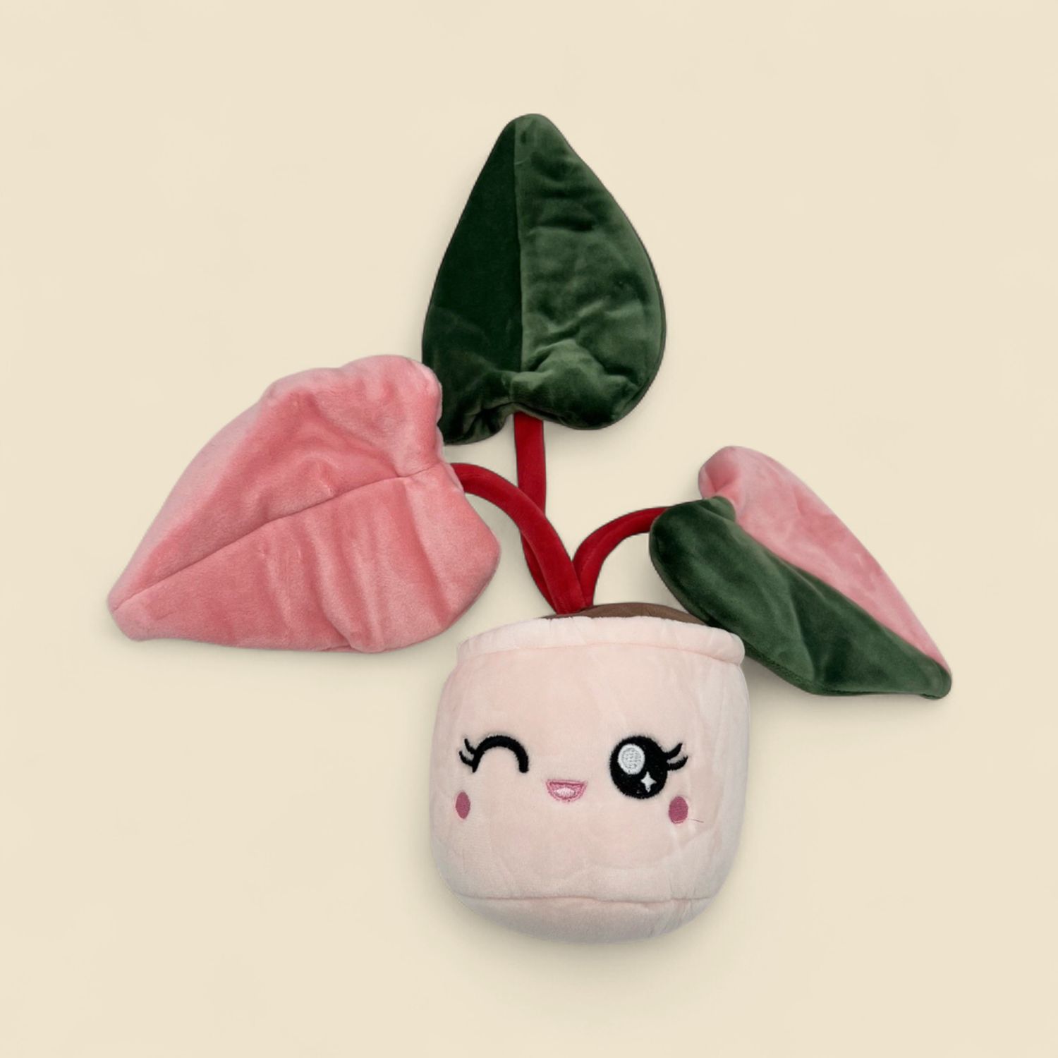 BLUSHIEZ PINK PRINCESS PHILODENDRON PLUSHIE 8” BLUSHIEZ PINK PRINCESS PHILODENDRON PLUSHIE 8”
