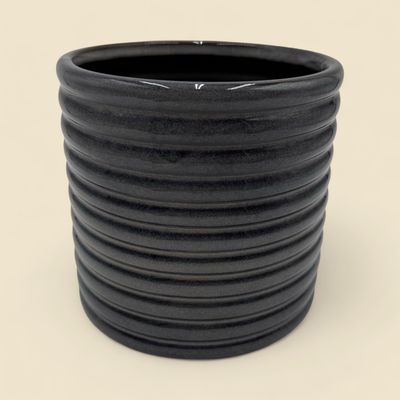 AMAYA GLAZED BLUE POT 6.75"