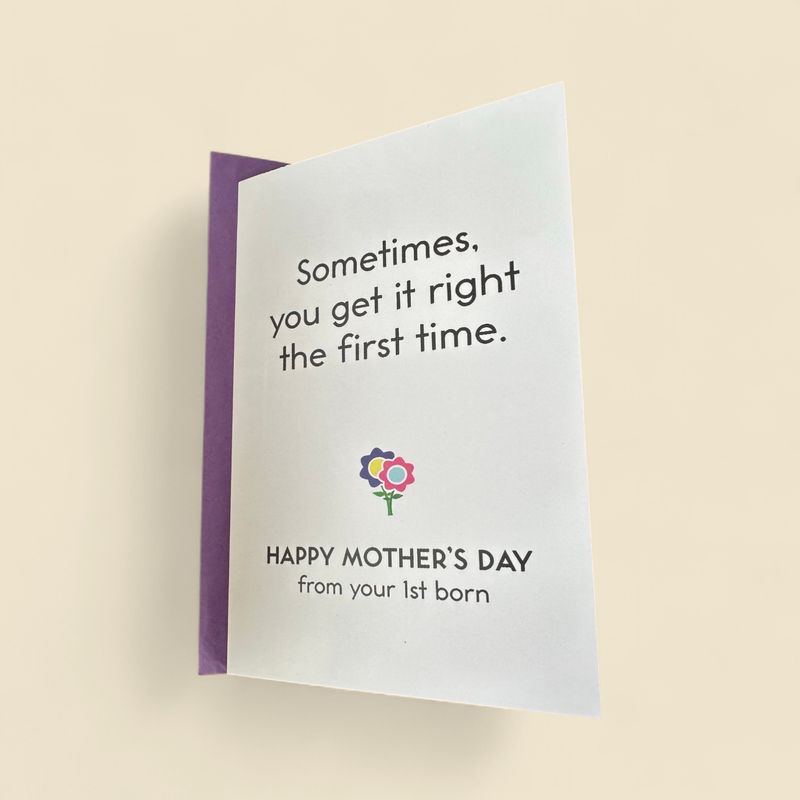 FROM YOUR FIRST BORN GREETING CARD