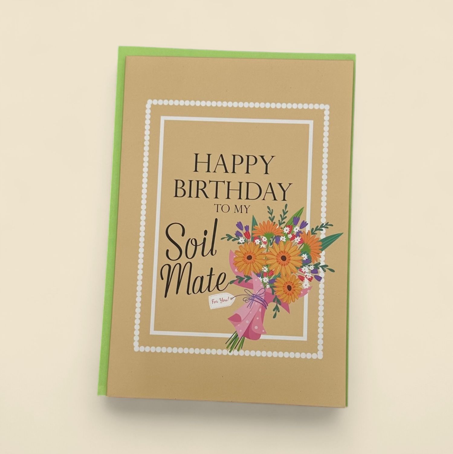 HAPPY BIRTHDAY SOIL MATE GROWABLE GREETING CARD WITH BUTTERFLY GARDEN SEEDS