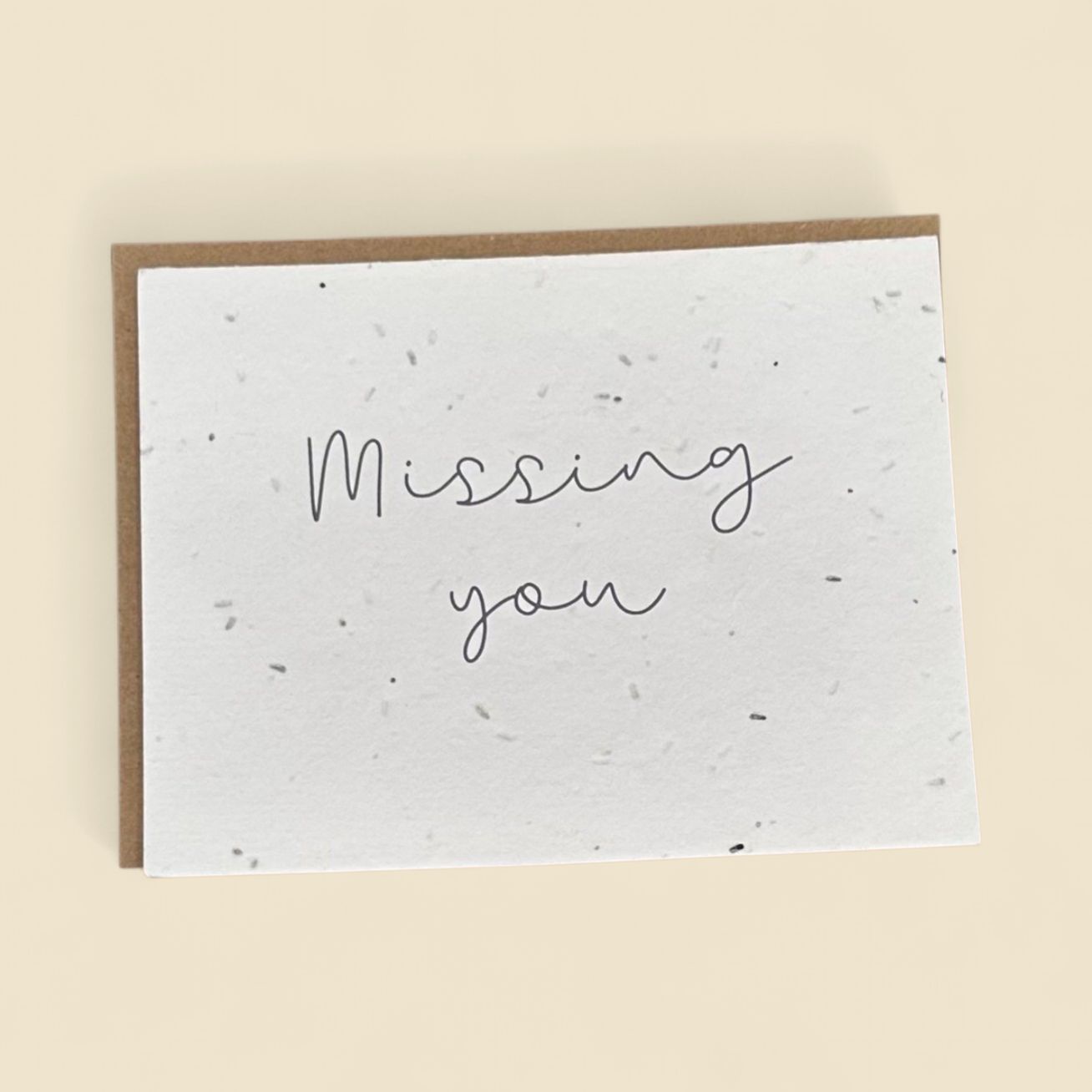 MISSING YOU PLANTABLE GREETING CARD