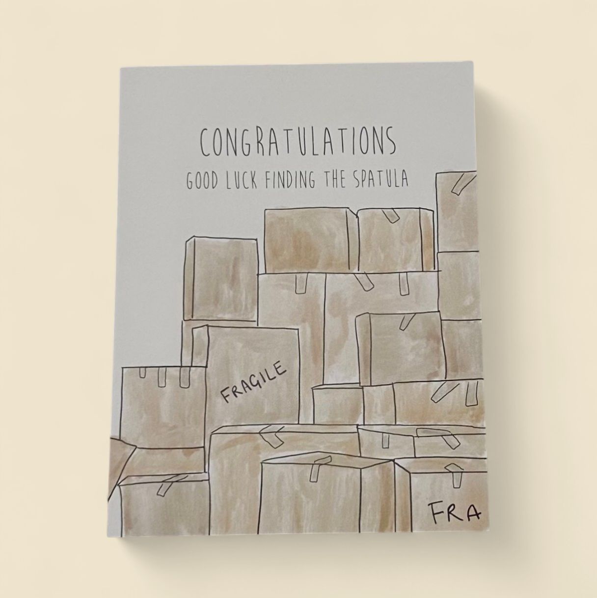 SPATULA GREETING CARD