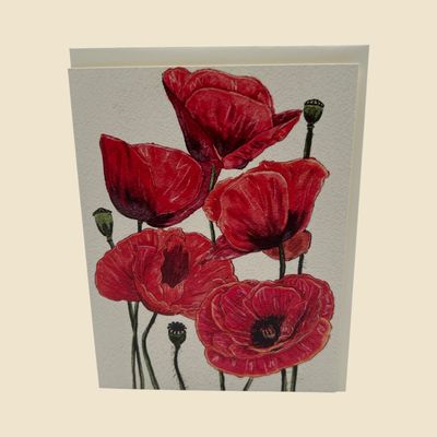 INKWELL CARDS POPPY GREETING CARD