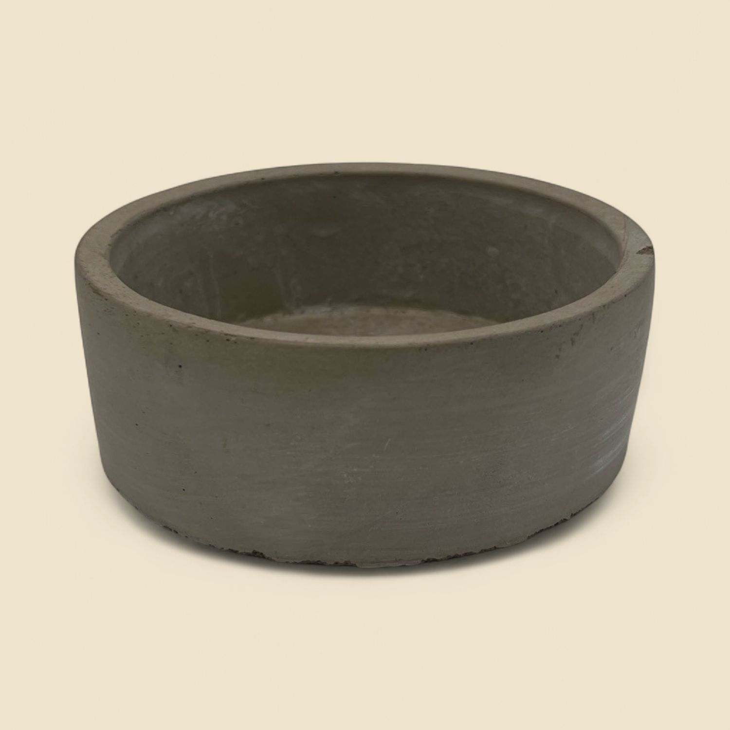 ABBY CEMENT ROUND DISH 5"