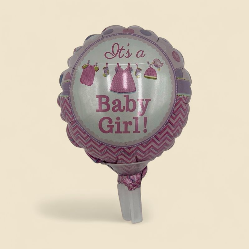 IT'S A BABY GIRL 3.5 IT'S A BABY GIRL 3.5" MINI MYLAR BALLOON