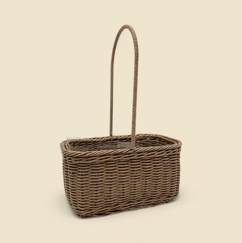 RESIN RECTANGLE BASKET 9.5"