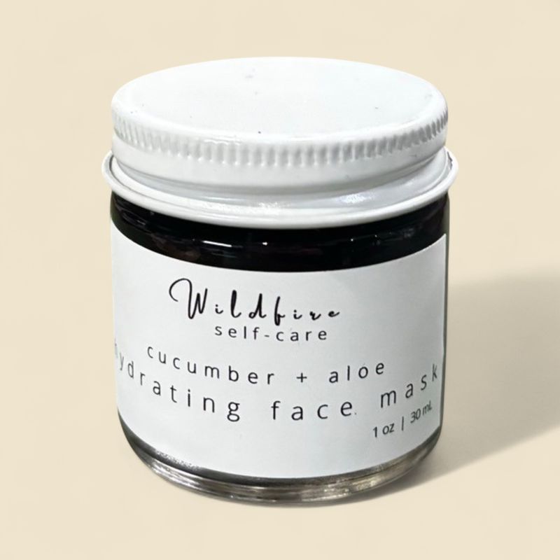 WILDFIRE SELF-CARE CUCUMBER + ALOE HYDRATING FACE MASK 1 OZ