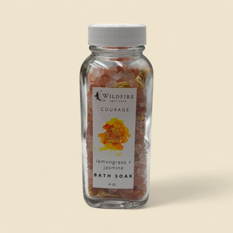 WILDFIRE SELF-CARE COURAGE LEMONGRASS + JASMINE BATH SOAK 4 OZ