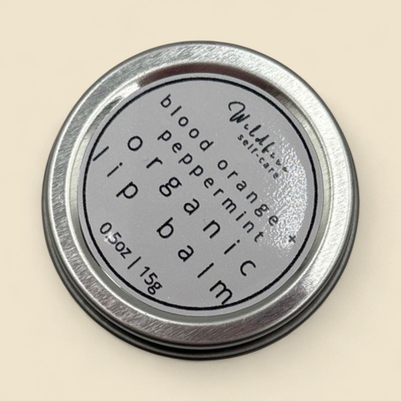 WILDFIRE SELF-CARE BLOOD ORANGE + PEPPERMINT ORGANIC LIP BALM 0.5 OZ