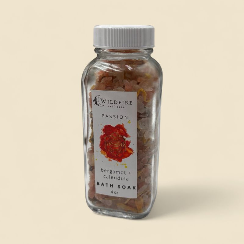 WILDFIRE SELF-CARE PASSION BERGAMOT + CALENDULA BATH SOAK 4 OZ
