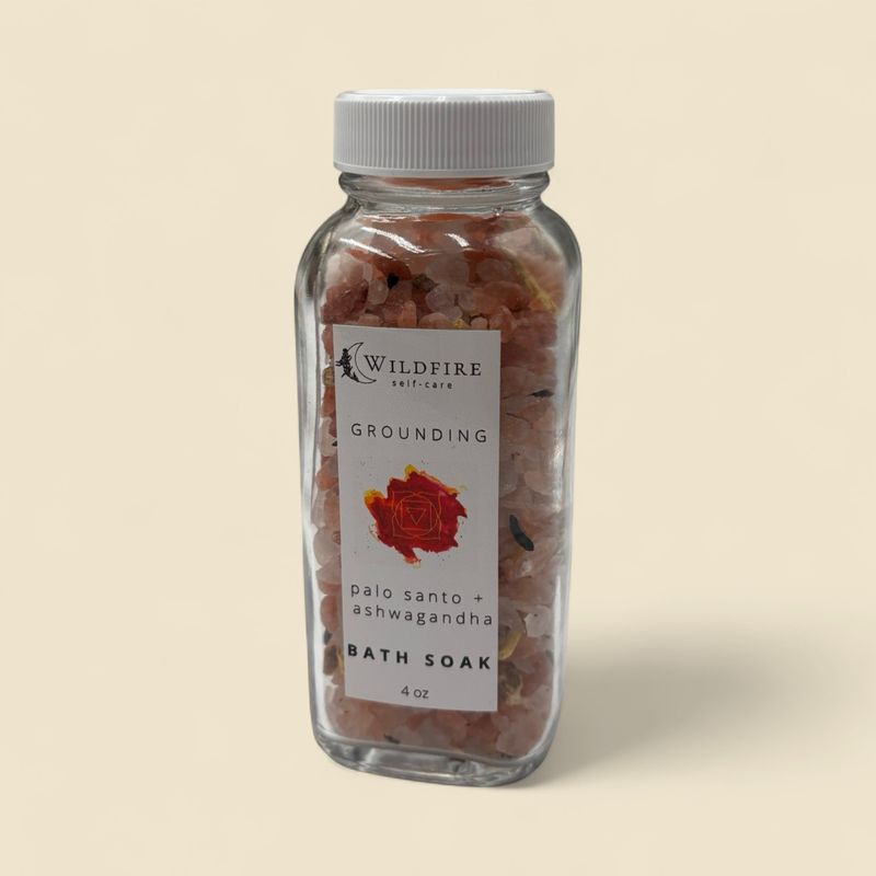 WILDFIRE SELF-CARE GROUNDING PALO SANTO + ASHWAGANDHA BATH SOAK 4 OZ