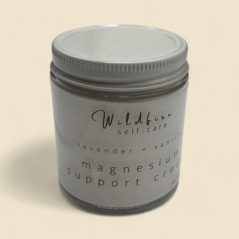 WILDFIRE SELF-CARE LAVENDER + VANILLA MAGNESIUM SUPPORT CREAM 4 OZ