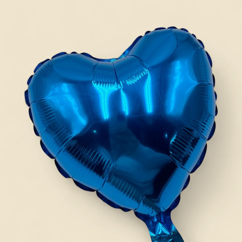 BLUE HEART 7 BLUE HEART 7" MYLAR BALLOON