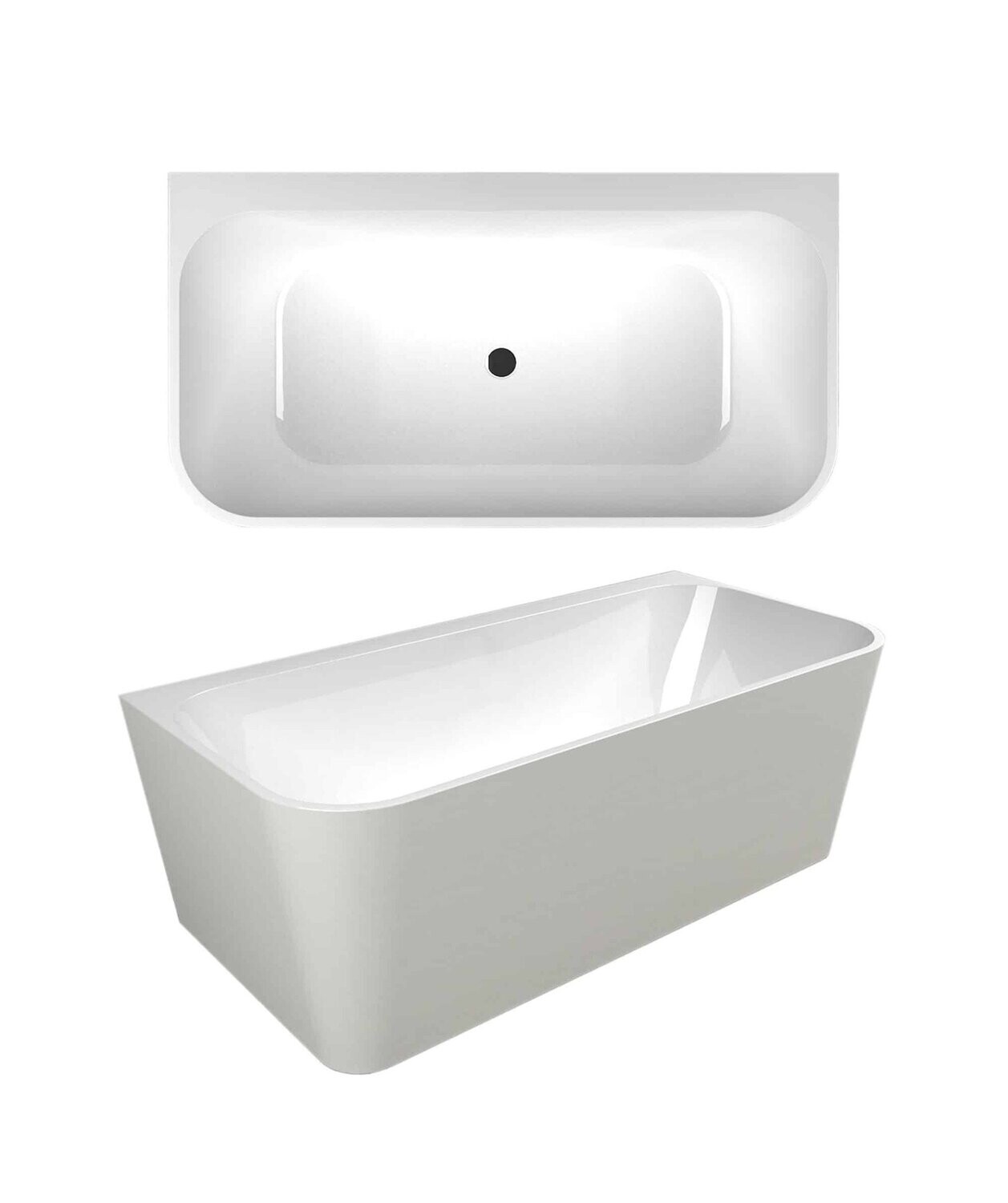 Fotia 130 Back To Wall Freestanding Bath 1500mm