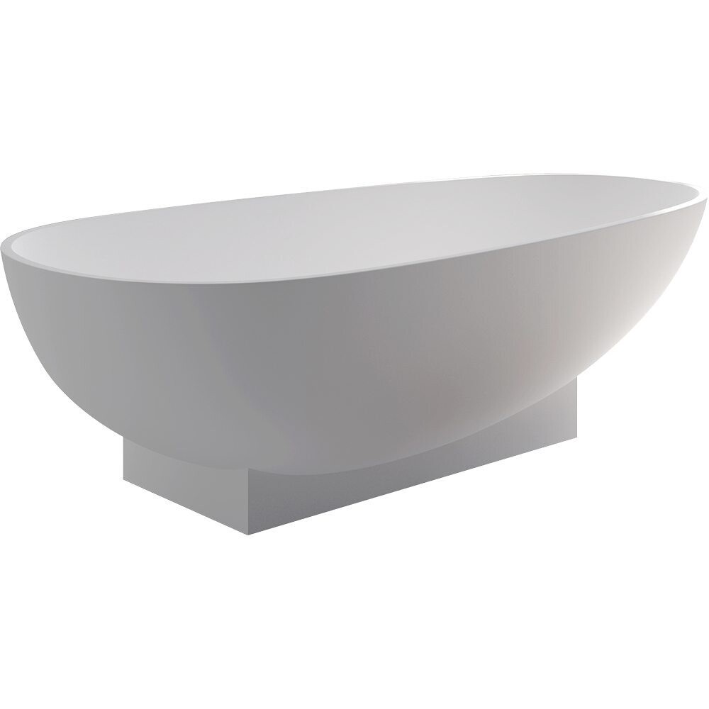 Lagoona Matte White Stone Bath