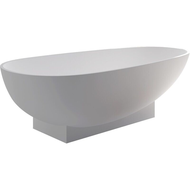Lagoona Matte White Stone Bath