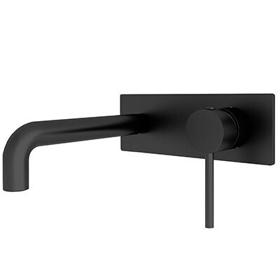 Dolce Wall Basin Mixer Stylish Matte Black