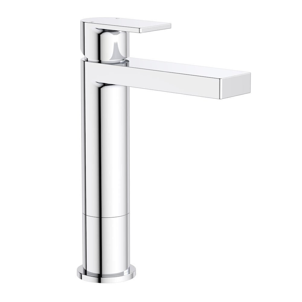 Clark Round Square Tower Basin Mixer - Chrome