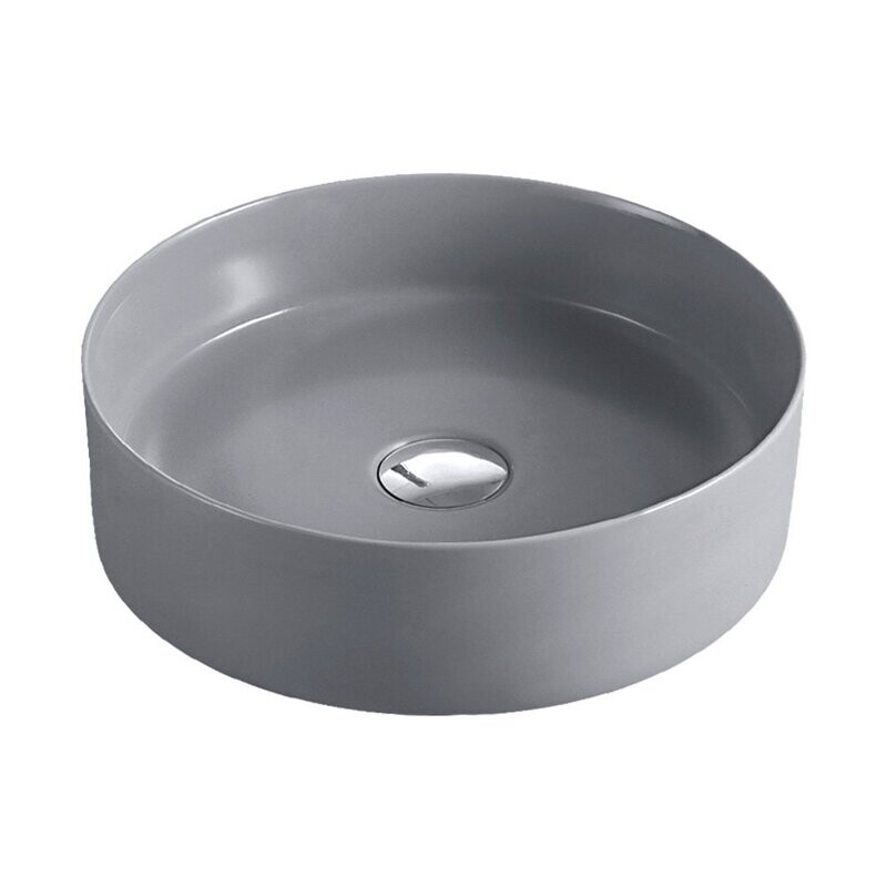 Reba Matte Light Grey Above Counter Basin