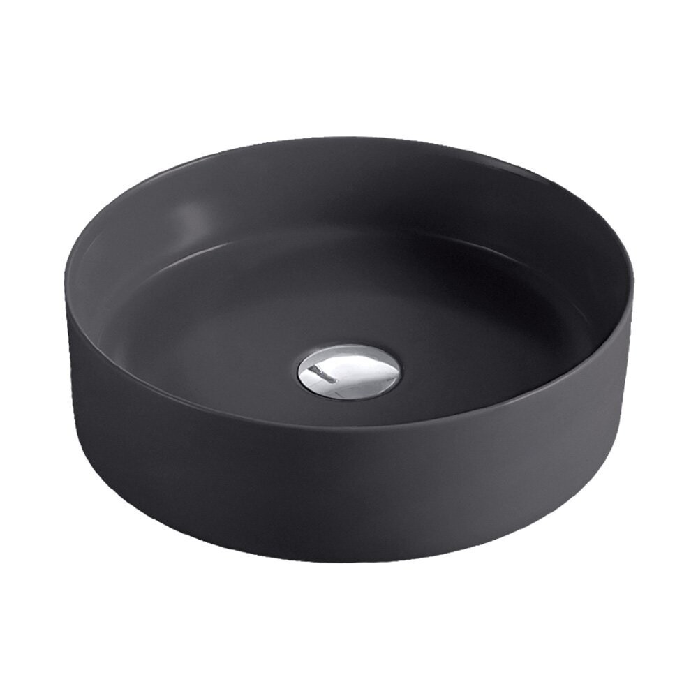 Reba Matte Dark Grey Above Counter Basin