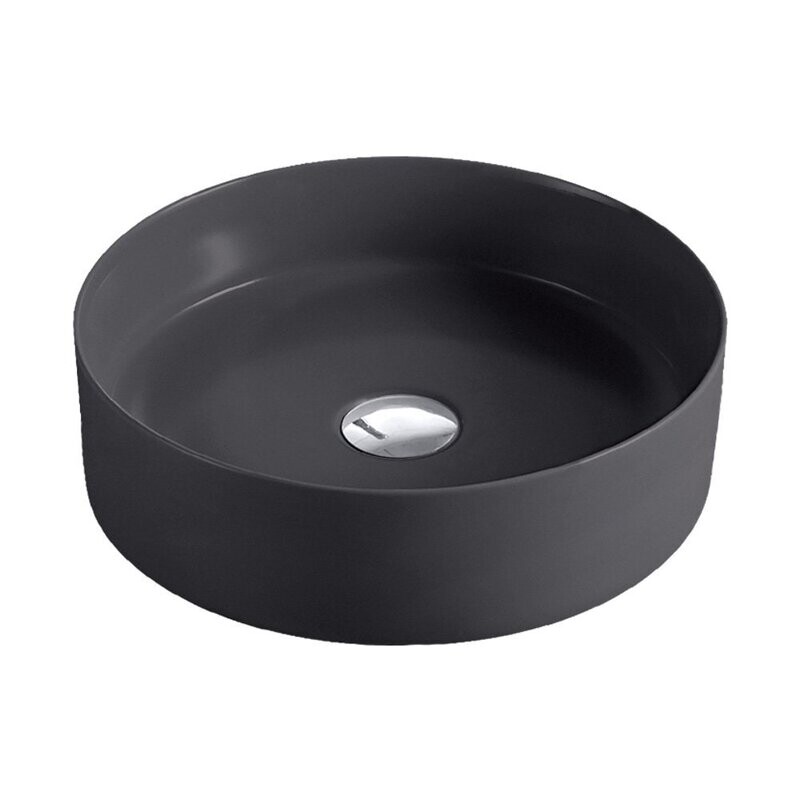 Reba Matte Dark Grey Above Counter Basin