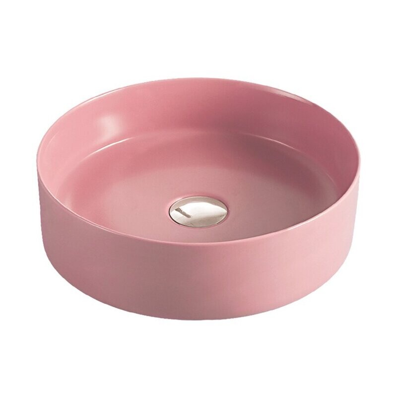 Reba Matte Industrial Pink Above Counter Basin