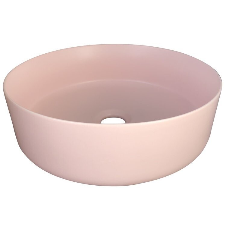 Siera Round Slimline Basin Matte Pink