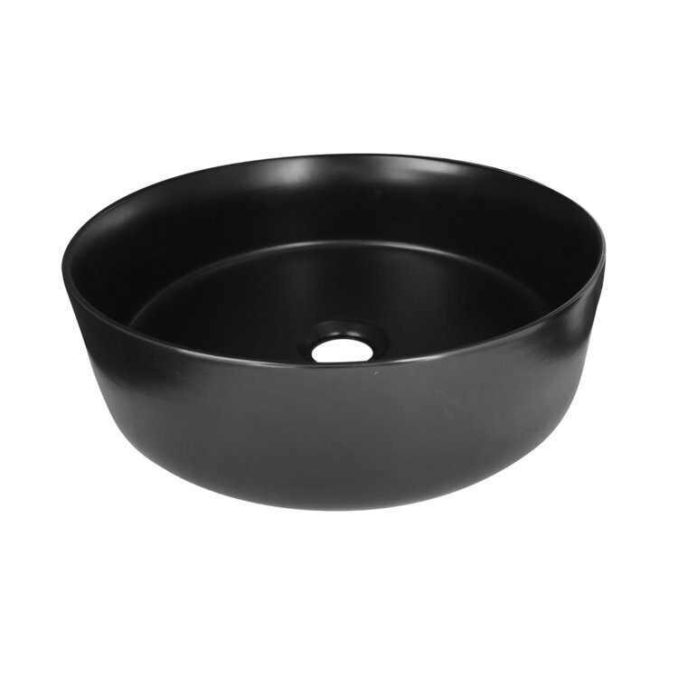 Siera Mini Round Slimline Basin Matte Black