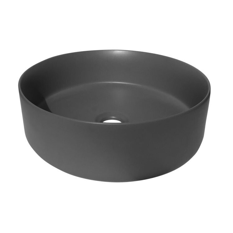 Siera Mini Round Slimline Basin Matte Grey
