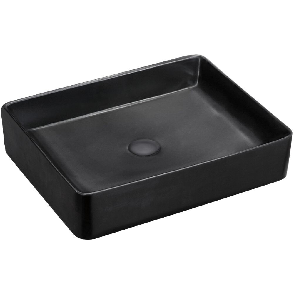 Luciana Matte Black Above Counter basin