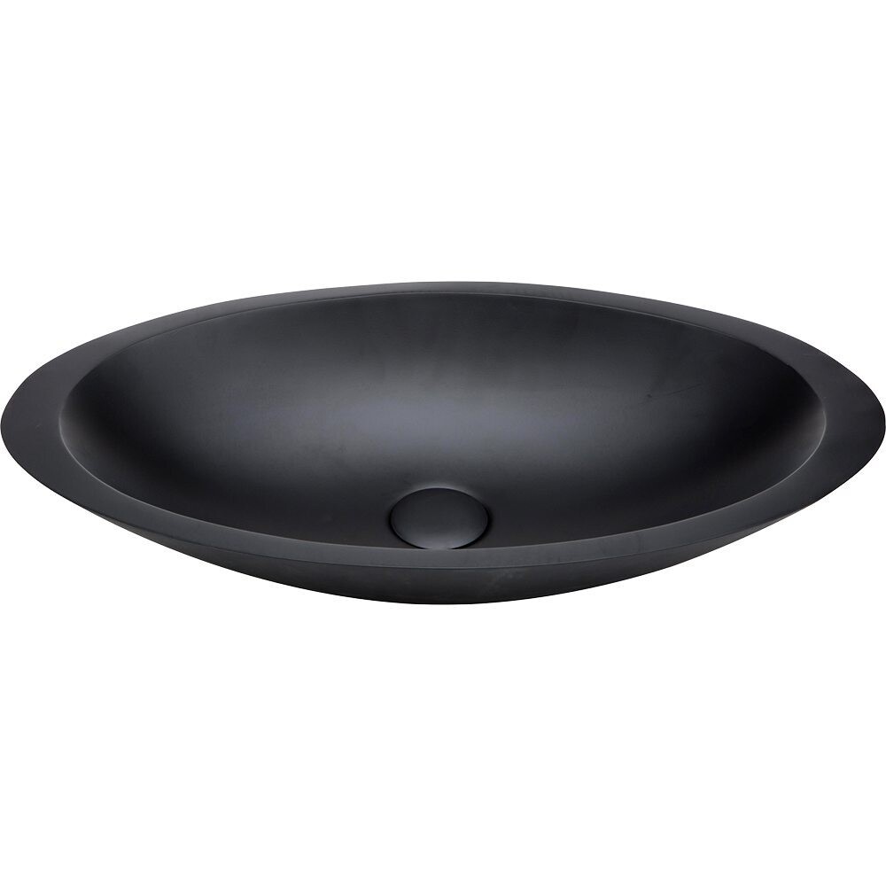 Bahama Solid Surface Basin Matte Black
