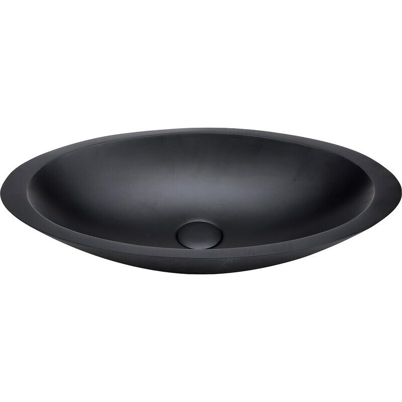 Bahama Solid Surface Basin Matte Black