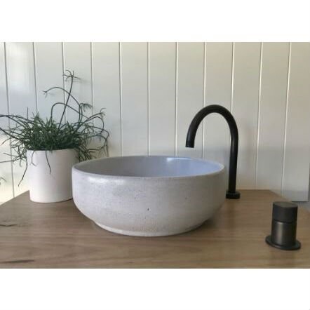Lauren Round Above Counter Concrete Basin