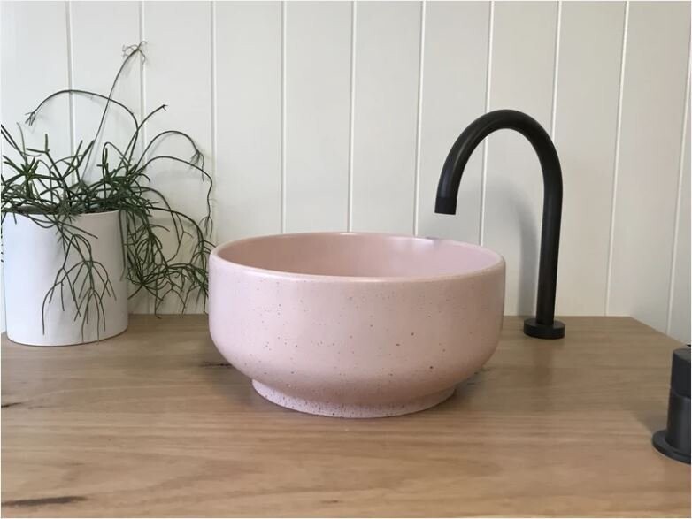 Lauren Round Mini Above Counter Concrete Basin
