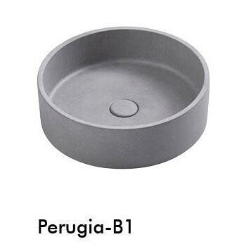 Perugia Concrete Round Above Counter Basin